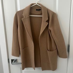 J Crew collared open front blazer